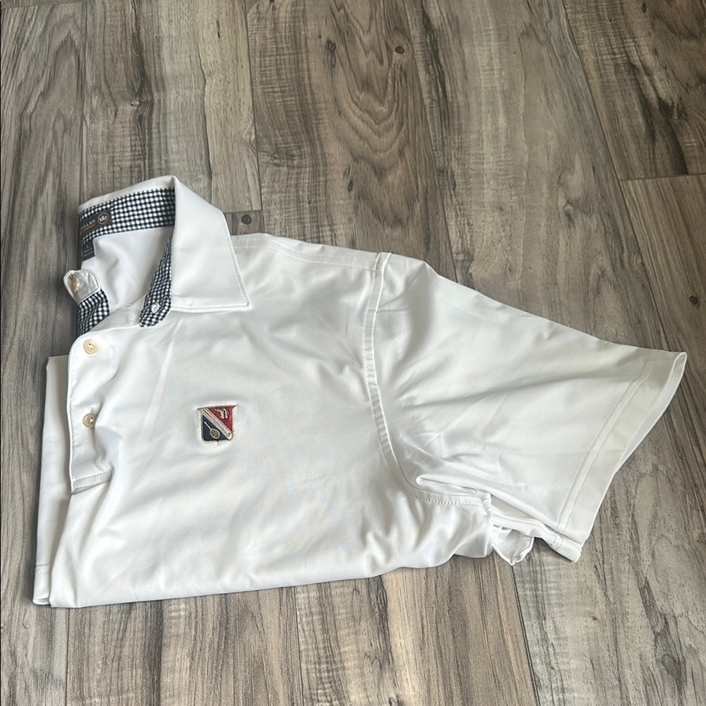 PETER MILLAR Golf Shirt with Embroidered Longue Vue Club Logo